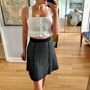NWT Ann Taylor Black and White A-line Skirt